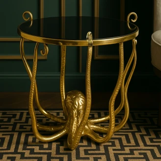 Werner Voss Sidebord <strong>Octopus</strong>  Guld, Sort Blank