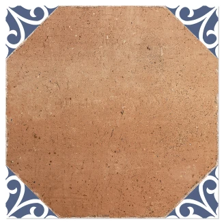Klinker <strong>Terrarose</strong>  Orange-Blå Mat-Blank 23x23 cm