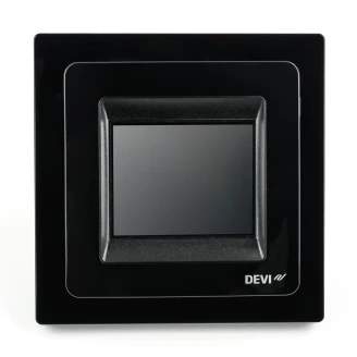 Termostat <strong>DEVIreg™ Touch</strong>  Pure Black - Touchskærm, Rum- og Gulvføler
