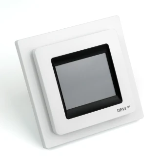 Termostat DEVIreg™ Touch Polar White - Touchskærm, Rum- og Gulvføler