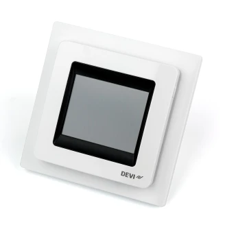 Termostat <strong>DEVIreg™ Touch</strong>  Polar White - Touchskærm, Rum- og Gulvføler
