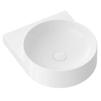 Ravak Håndvask <strong>Yard</strong>  40 cm med Hvid Beslag, Vandlås og Bundventil