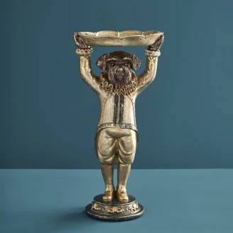Werner Voss Dekorationsfigur med Holder <strong>Dog</strong>  Guld