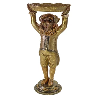 Werner Voss Dekorationsfigur med Holder <strong>Dog</strong>  Guld