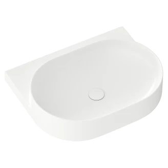 Ravak Håndvask <strong>Yard</strong>  60 cm med Sort Beslag, Vandlås og Bundventil