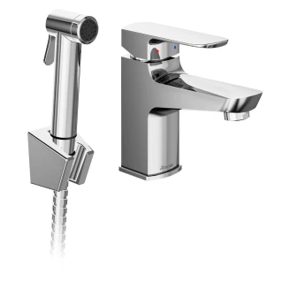 Ravak Bidetarmatur med Bidetbruser 15 cm Krom Blank