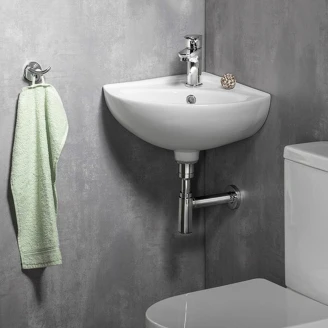 Håndvask <strong>Isolde</strong>  Hvid Blank 34x34 cm