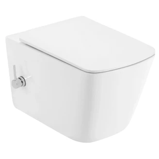 Væghængt Toilet <strong>Frisk</strong>  Hvid Blank med Bidetfunktion