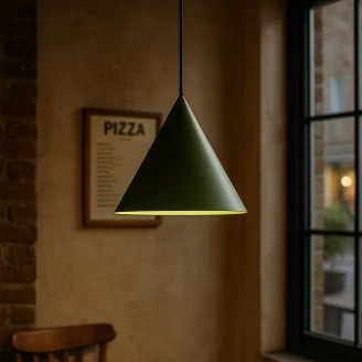 Hængende Lampe <strong>Seattle</strong>  Grøn Matt Ø 32 cm
