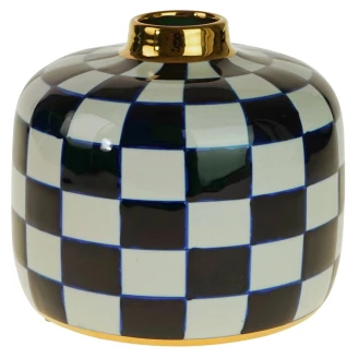 Werner Voss Vase Harlekin Sort, Hvid Blank