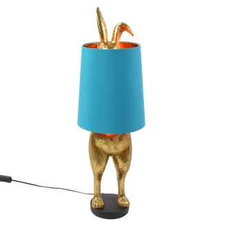 Werner Voss Bordlampe Hiding Rabbit® Turkis, Guld