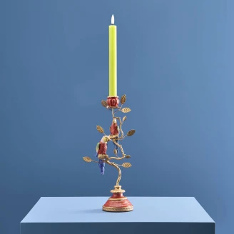 Werner Voss Lysestage <strong>Parrot</strong>  Rød, Guld