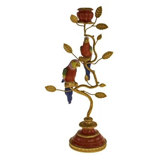 Werner Voss Lysestage <strong>Parrot</strong>  Rød, Guld
