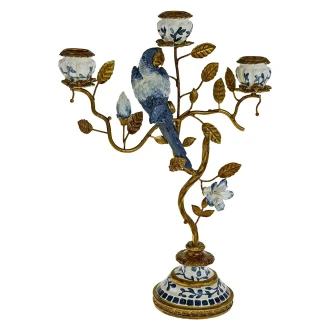 Werner Voss Lysestage <strong>Parrot</strong>  Blå, Guld