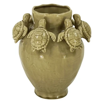 Werner Voss Vase Turtles Gråbrun