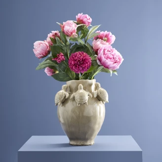 Werner Voss Vase Turtles Gråbrun