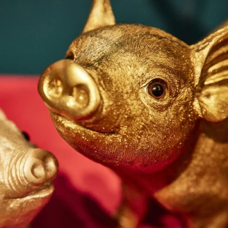 Werner Voss Dekorationsfigur Pig Guld