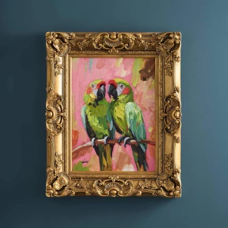 Werner Voss Tavle <strong>Parrots</strong>  Flerfarvet