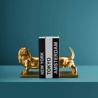 Werner Voss Bogstøtte <strong>Dachshund</strong>  Guld