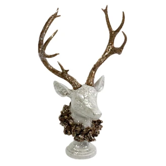 Werner Voss Dekorationsfigur Bust m. Laurel Hvid, Brun