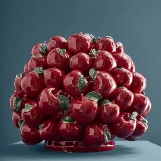 Werner Voss Vase Apple Rød