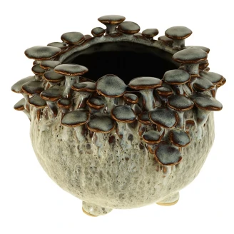 Werner Voss Vase Mushrooms S Grå