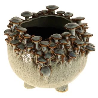 Werner Voss Vase Mushrooms M Grå