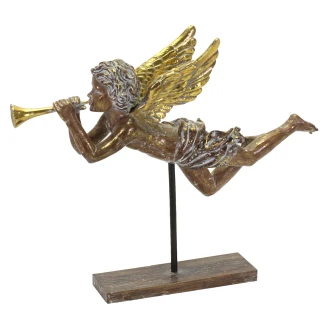 Werner Voss Dekorationsfigur <strong>Angel on Stick</strong>  Brun, Guld