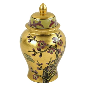 Werner Voss Vase med Låg Guld