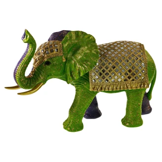 Werner Voss Dekorationsfigur <strong>Elephant</strong>  Grøn, Violet