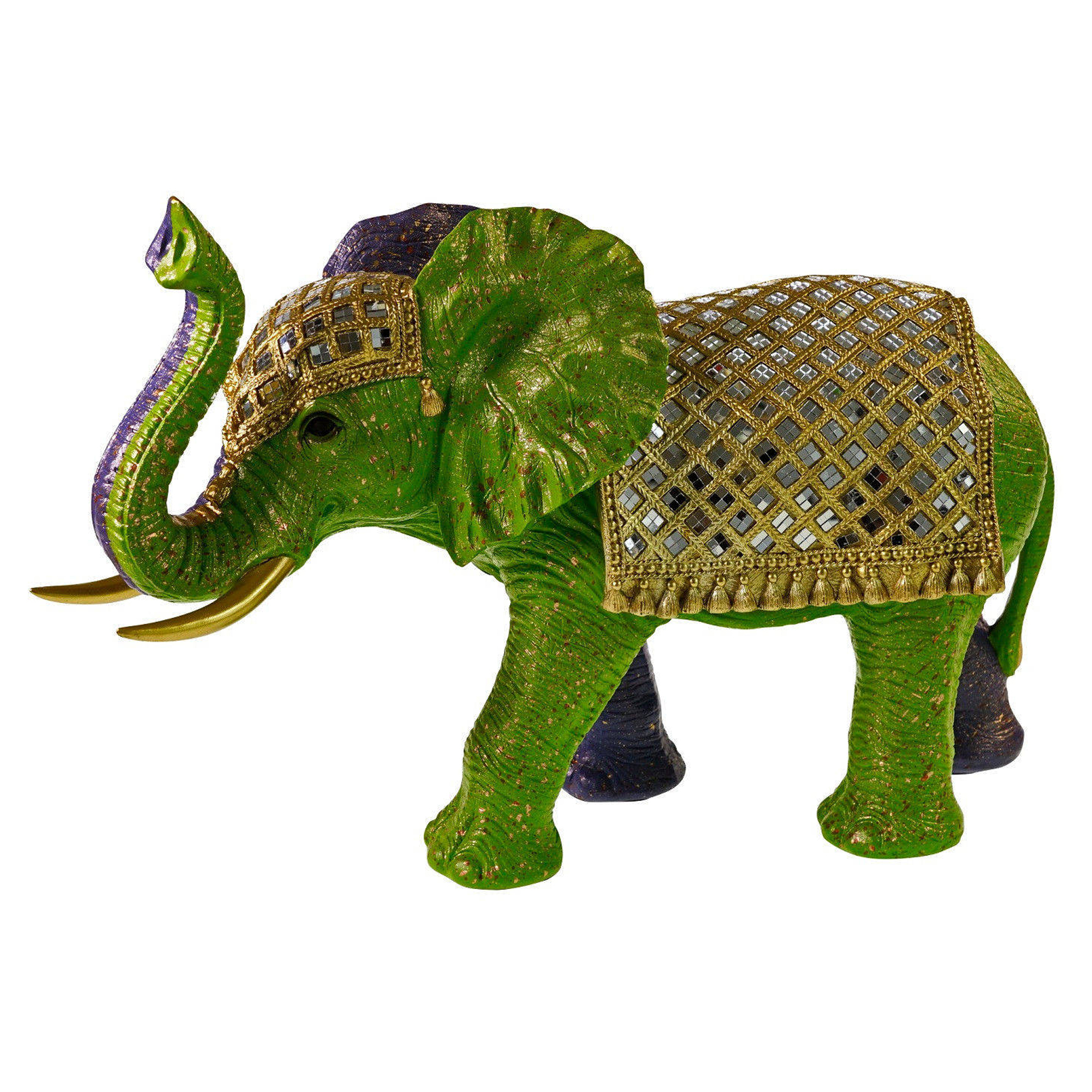 Werner Voss Dekorationsfigur Elephant Grøn, Violet