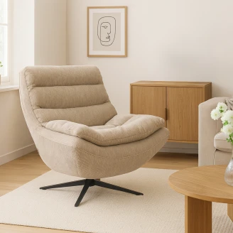Dutchbone Loungefotel <strong>Vince</strong>  Beige