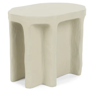 Bold Monkey Sidebord Oval <strong>Born To Be Alive</strong>  Beige