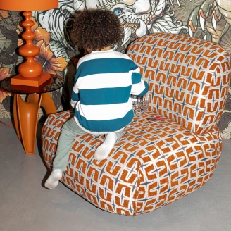 Bold Monkey Loungebord <strong>Ritz</strong>  Orange, Beige