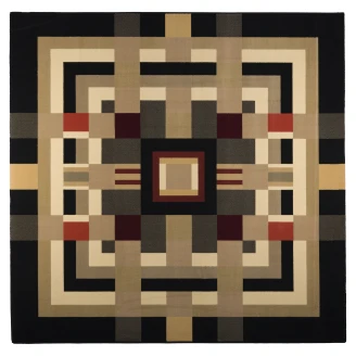 Bold Monkey Tæppe <strong>Urban Maze</strong>  Flerfarvet 200x200 cm
