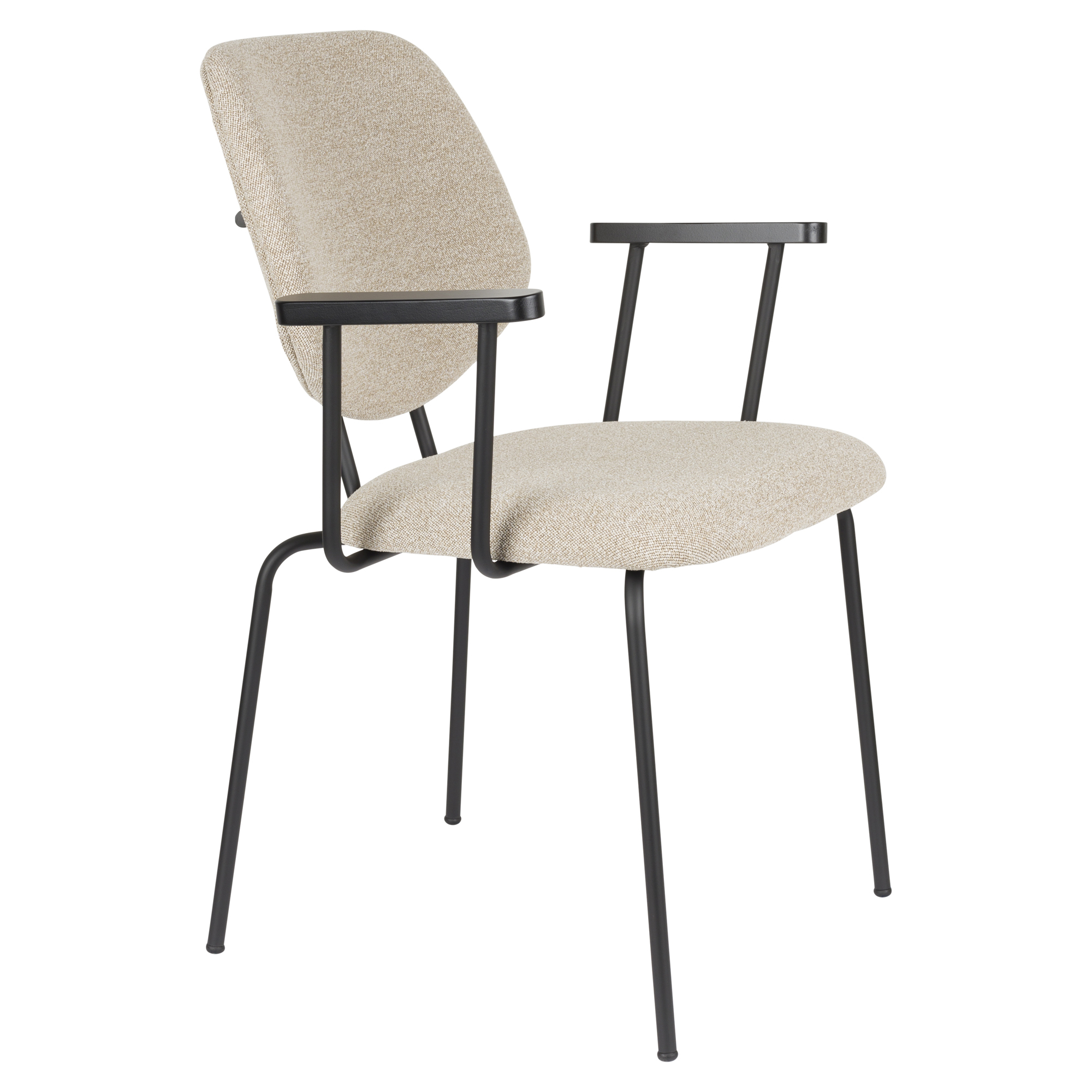 Stol med Armlæn Aven Beige
