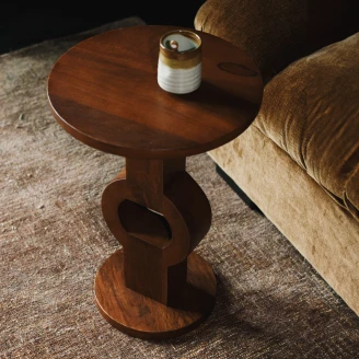 Dutchbone Sidebord <strong>Tondo</strong>  Brun