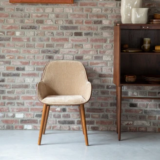 Dutchbone Stol med Armlæn <strong>Taylor</strong>  Beige