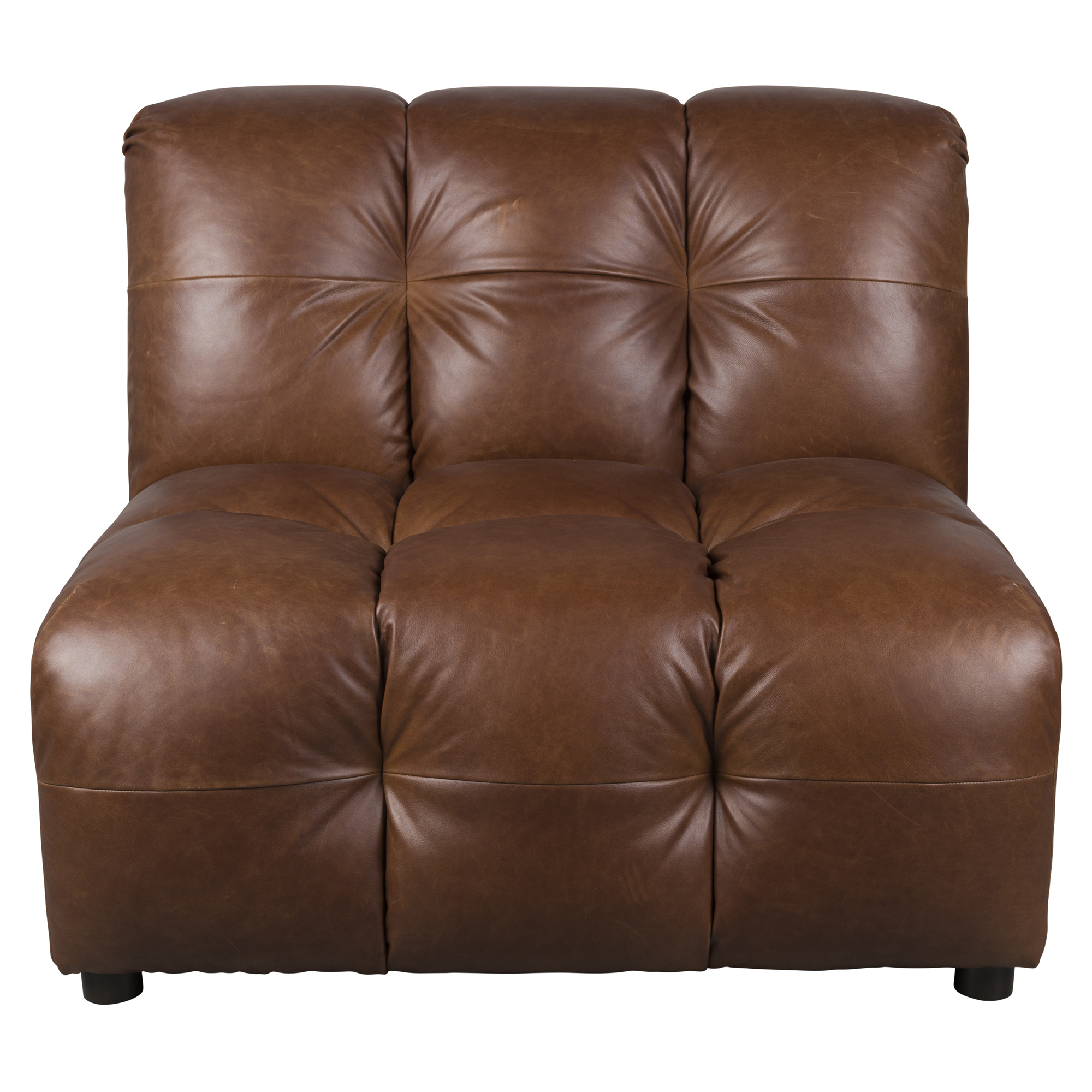 Dutchbone Sofa Element Hackman Mørkebrun Læder