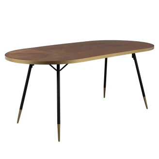 Spisebord <strong>Filo</strong>  Brun, Sort 200x90 cm