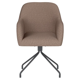 Stol med Armlæn & Spiderben <strong>Ruen</strong>  Taupe