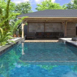 Dune Klinker Bali Negro Mat 15x15 cm