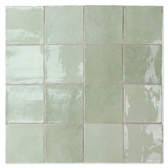Pissano Vægflise <strong>Darro</strong>  Grøn Blank 13x13 cm