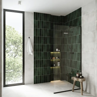 Vægflise <strong>Earth</strong>  Grøn Mat Mix 8x15 cm