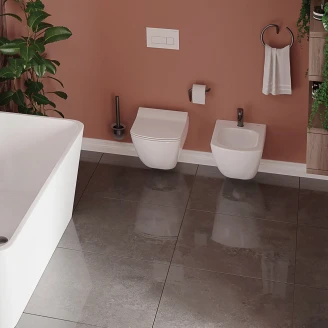 Bidet Blur Hvid Blank