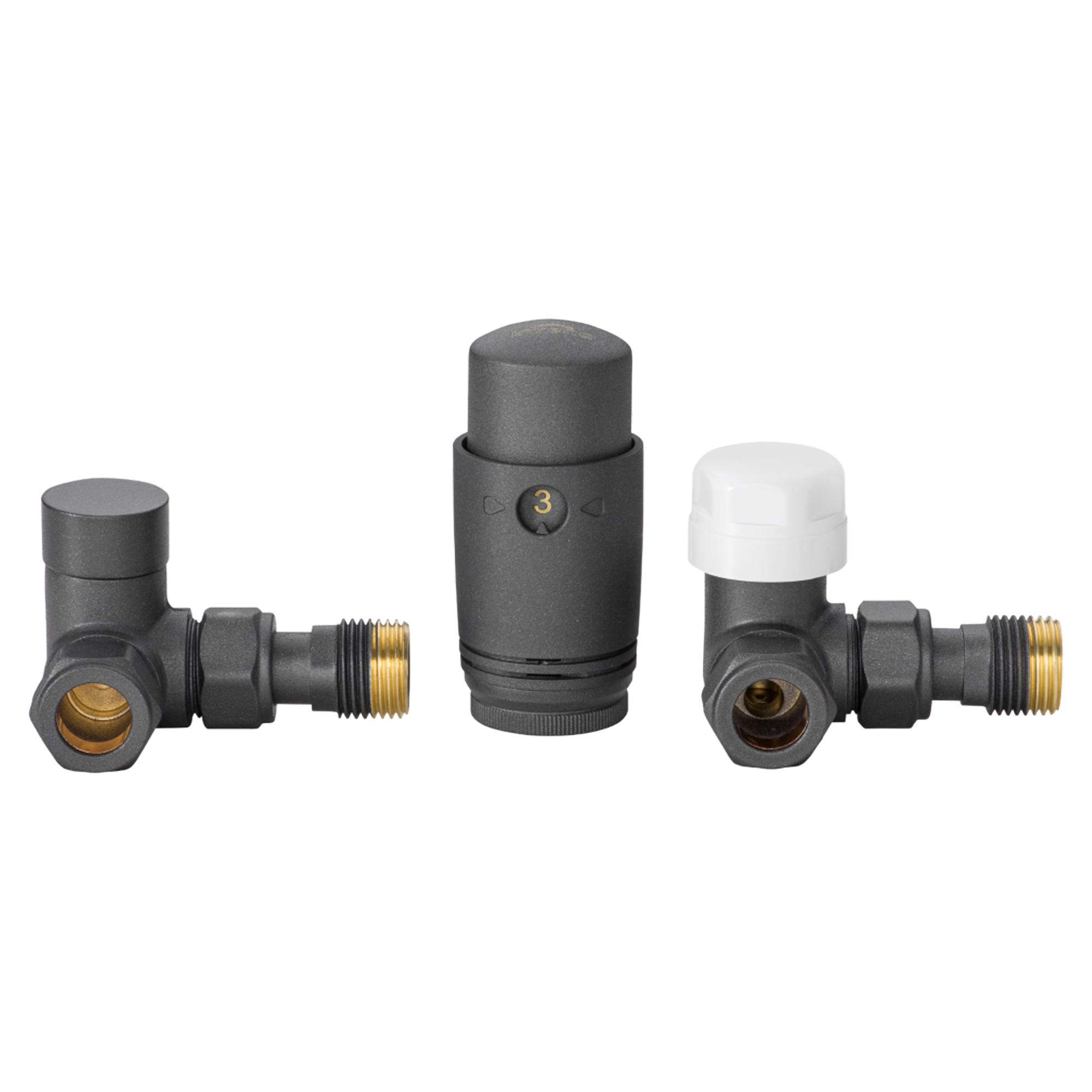 Aksialt Termostat­sæt Grå Venstre & Højre