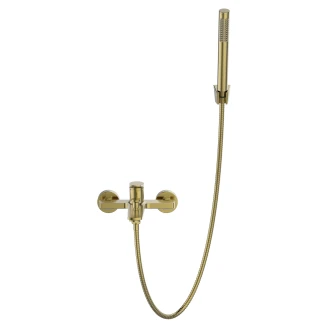 Brusearmatur med Brusesæt <strong>Orelia</strong>  Guld Mat