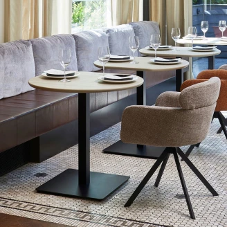 Woood Spisebord <strong>Bistro</strong>  Sort 50x50 cm