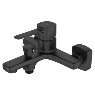 Armatur til Badekar <strong>Tresse</strong>  Sort Mat