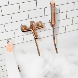 Armatur til Badekar <strong>Tresse</strong>  Bronze Mat